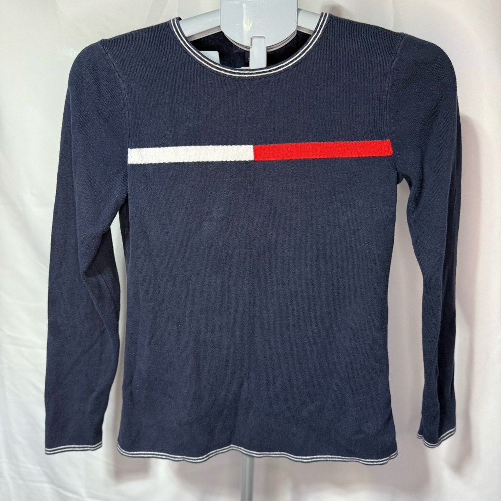 Tommy Hilfiger Navy Striped Sweater